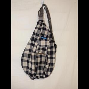KAVU Original Rope Sling Lightweight Crossbody Plaid Bag/Checkered